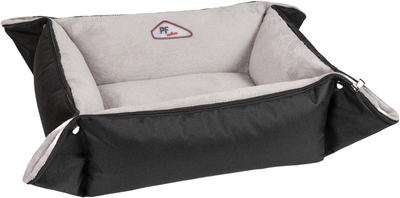 Лежак для собак і кішок Pet Fashion "SIMON" 2 (66 х 54 х 20 см) Чорно-сірий (4823082417599)