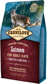 Сухий корм для кішок Carnilove Cat Sensitive & Long Hair