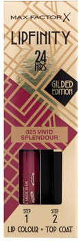 Szminka w płynie z balsamem Max Factor Lipfinity Gilded Edition 025 Vivid Splendour 4.2 ml (3616305242488)