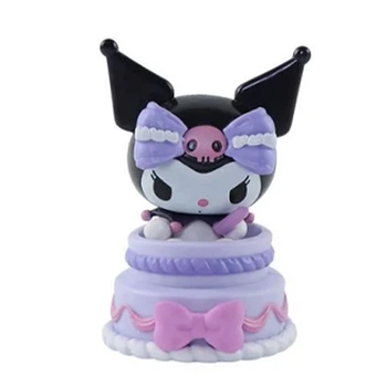 Фигурка Куроми Kuromi Моя Мелодия Onegai My Melody в торте 8.5см (23013)