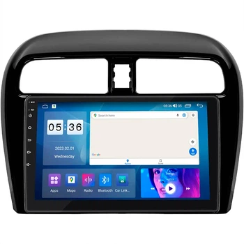 Магнитола Lesko для Mitsubishi Mirage VI Рестайлинг 2 2019-н.в. IPS 9" 4/64Gb CarPlay 4G WiFi GPS Prime Мираж