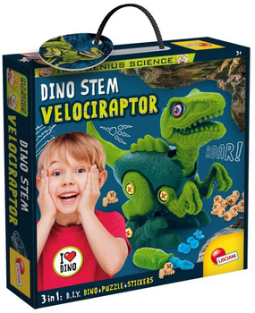 Zestaw konstrukcyjny Lisciani I'm A Genius Dino Stem Velociraptor (8008324092413)