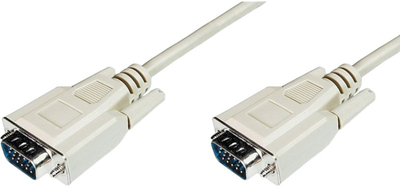 Kabel Digitus VGA (HDDB15M/M) 3 m Biały (AK-310100-030-E)