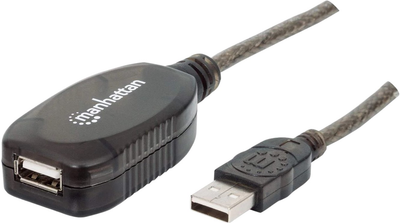 Кабель Manhattan USB 2.0 активний AM-AF 10 м (766623150248)