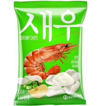 Креветочные чипсы Shrips со Сливочно-чесночным вкусом 50 г (0.05 кг) (4820143390983)