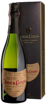 Вино ігристе Juve y Camps Reserva de la Familia Gran Reserva Nature біле брют 0.75 л 12% у подарунковій коробці (8424487600294_8424487610293)