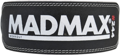 Пояс для тяжелой атлетики MadMax MFB-244 Sandwich кожаный Black