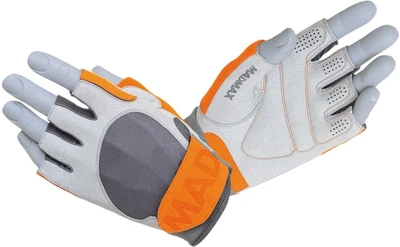 Рукавички для фітнесу MadMax MFG-850 Crazy Grey/Orange M