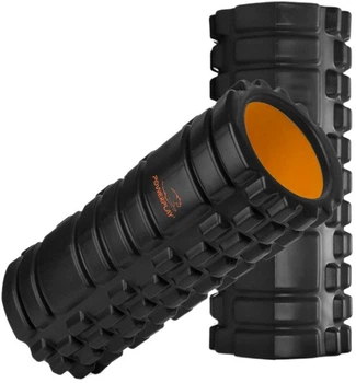Йога-ролер PowerPlay Yoga Foam Roller 4025 33 x 14 см Black-Orange (PP_4025_Black/Orange)