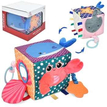 Игра 14см, мягкий куб, грызунок, погремушка YL1022-31