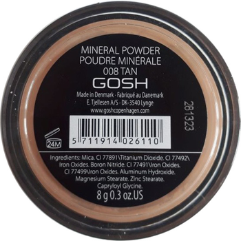 Пудра мінеральна Gosh Mineral Powder 8 г 008 Tan (5711914026110)