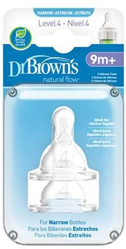 Соски для пляшечок Dr. Brown's Teat Options Level 4 Standard 2 шт (72239305027)