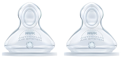 Smoczki do butelek Nuk First Choice Anti-Colic Nipple 2 szt (4008600172796)