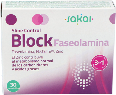 Suplement diety Sakai Sline Control Block Faseolamina 30 kapsułek (8423245030960)