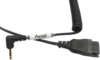 Спіральний ПК кабель Axtel QD роз'єм 2 x 2.5 мм (SY-AT-A007)