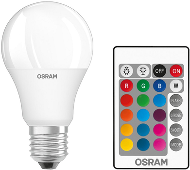 Żarówka Osram LED Star E27 A60 9-60 W, z pilotem, ciepło-biała (4058075430754)
