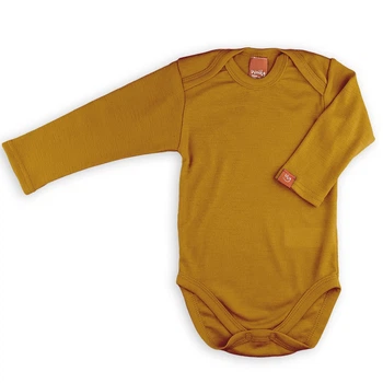 Боди термо TM Wooly 100% шерсть мериноса 9224 р.74-80 горчичный