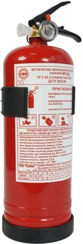 Огнетушитель порошковый Poputchik 2 кг с пластиковым креплением (04-026-IS)