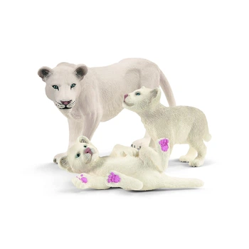 Біла левиця з левенятами Schleich 42505