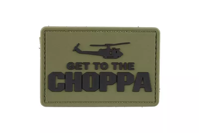 Нашивка 3D - Get to the Choppa - Olive [GFC Tactical]