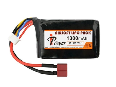 Акумулятор Li-Po 1300mAh 11,1V 20C - Deans [IPower] (для страйкбола)