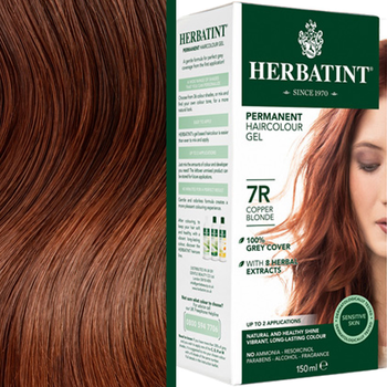 Żel-farba do włosów z utleniaczem Herbatint 7R Copper Blonde 150 ml (8016744805261)