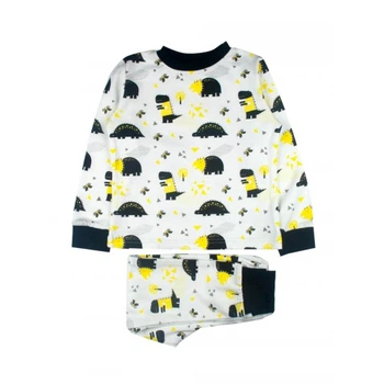 Пижама белая Динозавры MISHKA 1503 Размер 104