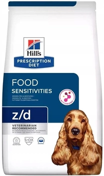 Sucha karma dla psów z alergią Hill's Prescription Diet Food Sensitivites z/d z kurczakiem 10 kg (0052742059358)
