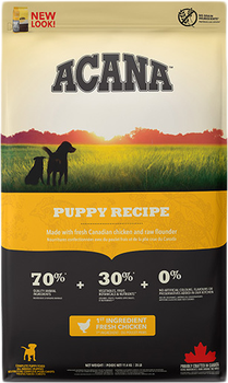 Сухий корм для собак ACANA Puppy Recipe для цуценят всіх порід 11.4 кг (064992500115)