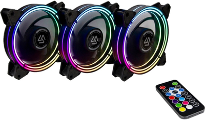Набор кулеров ALSEYE 3x120 мм RGB HALO 3.0 A-RGB KIT (88885484)