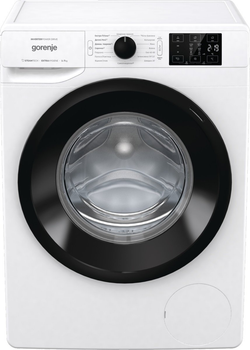 Стиральная машина Gorenje фронтальная, 8кг, 1400, A+++, 46см, дисплей, пар, инвертор, белый (WNEI84SDS)