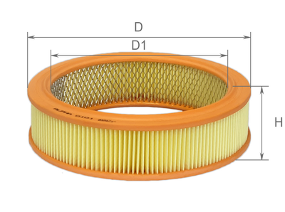 Фильтр воздушный с сеткой Alpha Filter ИЖ ВАЗ НИВА ЗАЗ 21011109100, 2101110910001 (AF0101)