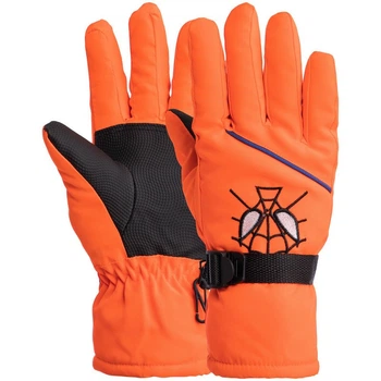 Рукавички гірськолижні дитячі Zelart Spiderman Action 6572 розмір L-XL (9-12 років) Orange