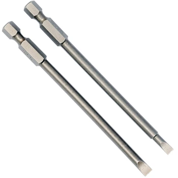 Насадка для отвертки плоская 1/4" SL4/5 х 100 мм 2 шт. YATO (YT-0484)