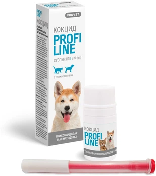Суспензия ProVET Profiline Кокцид антигельминтик для кошек и собак 5.0 мл (4823082430871)