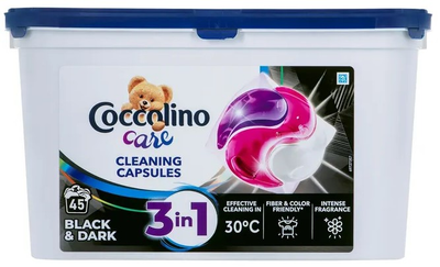 Капсули для прання Coccolino Care Black & Dark 3 in 1 45 шт. (8720181371325)