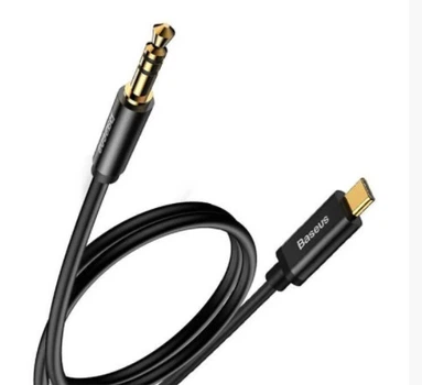 Кабель аудио Baseus Yiven Type-C to Mini-jack 3.5 1.2 м Black (CAM01)