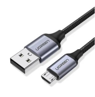 Зарядний кабель Ugreen Micro USB 2.0 5V2.4A 3M Black (US290)