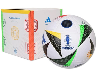 М'яч футбольний Adidas EURO24 Fussballliebe League BOX IN9369 №5 Білий