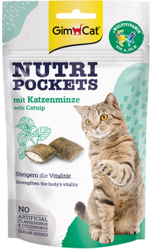 Снеки для котов Gimborn GimCat Nutri Pockets Кошачья мята + Мультивитамин 60 г (4002064419282)