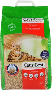 Наполнитель для кошачьего туалета Cat’s Best Original древесный 20л/8.6кг (4002973186695)