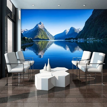 Фотообои 3D флизелиновые 312x219 см Озеро между гор (11794VEXXL)+клей