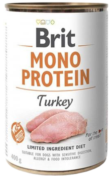Влажный корм для собак Brit Mono Protein с индейкой 400 г (8595602529780)