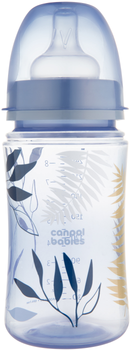 Антиколікова пляшечка Canpol Babies Easystart Gold з широкою шийкою 240 мл Блакитна (35/240_blu)