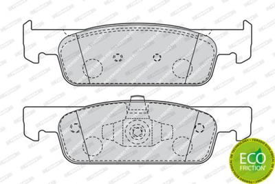 Тормозные колодки, к-кт Ferodo FDB4615