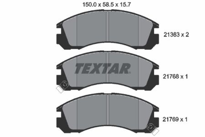 Колодки гальмові дискові Textar 2136301