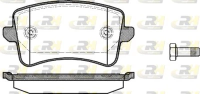 Гальмівні колодки дискові Roadhouse задні RH 21343.00 Audi (RH 21343.00)