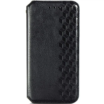 Кожаный чехол-книжка GETMAN Cubic для Samsung Galaxy A05 Черный