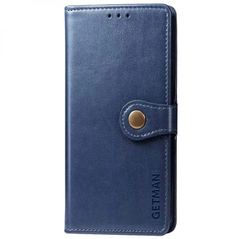 Шкіряний чохол-книжка GETMAN Gallant (PU) для Oppo A78 4G Синій