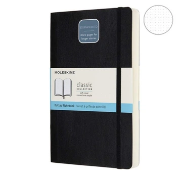 Блокнот Moleskine Classic Expanded середній чорний 8058647628073